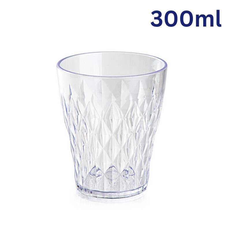 P.Forte Kelímek Rhomb Elite 300ml Transparent Vintatge (12/bal)
