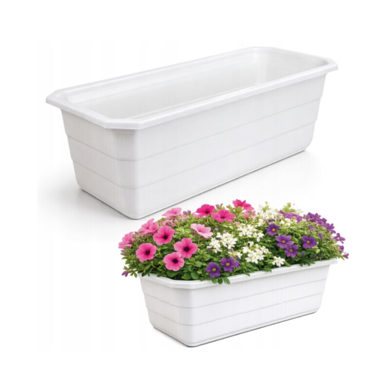 Truhlík Balcony 40cm White (5/bal)