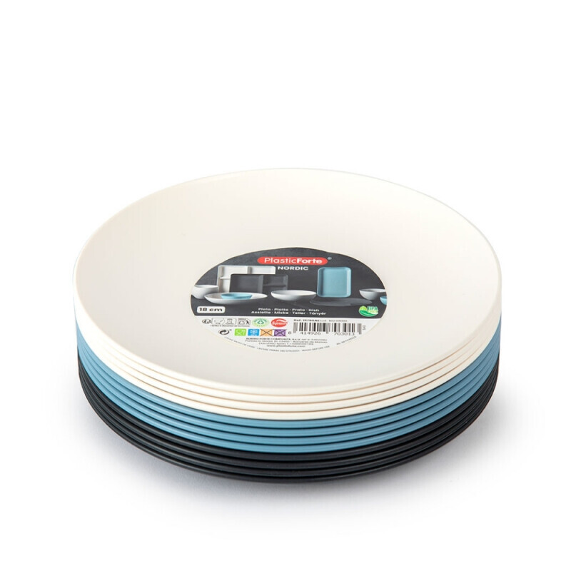 P.Forte Talíř Nordic 18cm (12/bal)