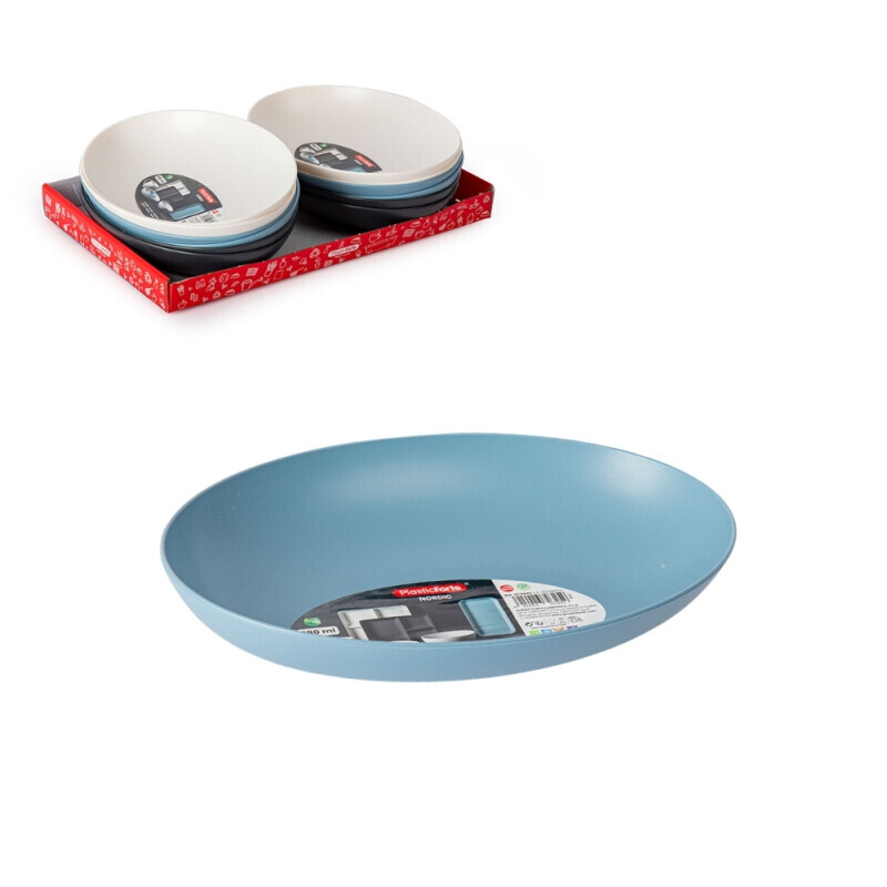 P.Forte Talíř Nordic ovál 980ml (12/bal)