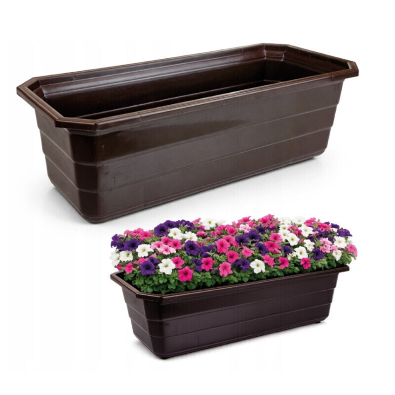 Truhlík Balcony 40cm Brown (5/bal)