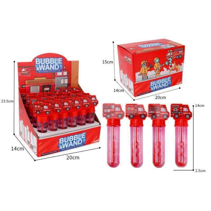 Wiky Bublifuk hasičské auto 14cm (432/krt)