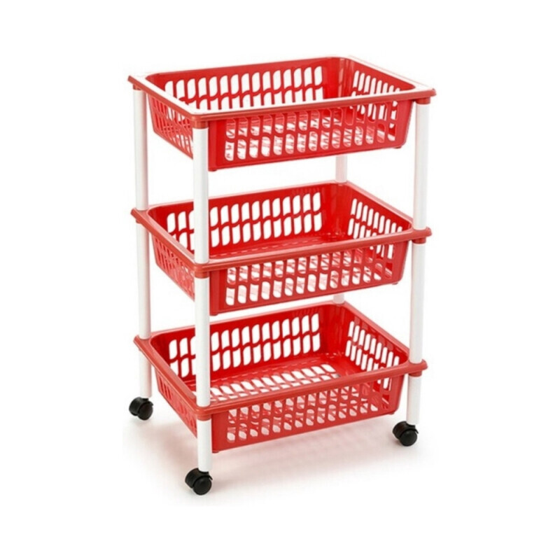 P.Forte Regál pojízdný Red 