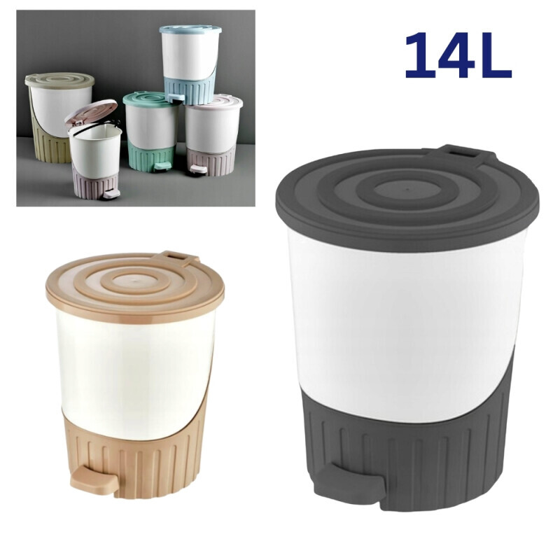Dunya Odpadkový koš plast Pedalli Pastel 14l (6/krt)