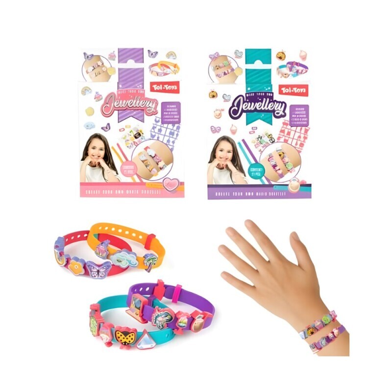 JEWELLERY Náramky 2ks se samolepkami 2ass(24/krt)