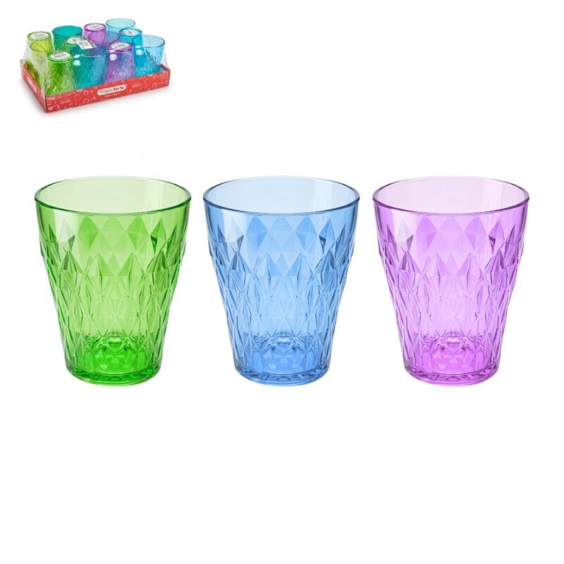 P.Forte Kelímek Rhomb Elite 300ml Translucent (12/bal)