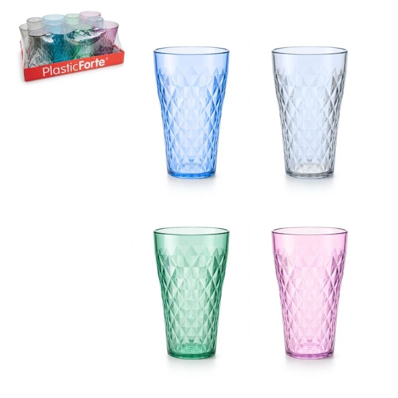 P.Forte Kelímek Rhomb Elite 500ml Transparent Vintatge (12/bal)