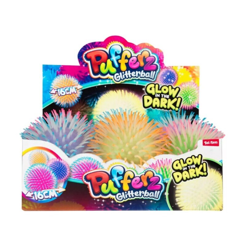 PUFFERZ Míček svítící 16cm 6ass(6/bal 12/krt)