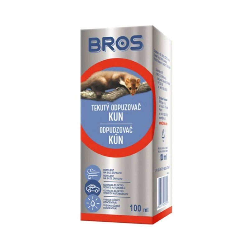 Bros 70+30ml Tekutý odpuzovač kun gratis (6/krt)