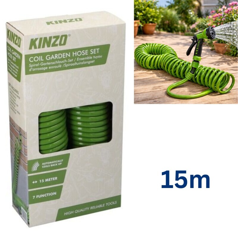 Zahradní spirálová hadice 15m(8/krt)