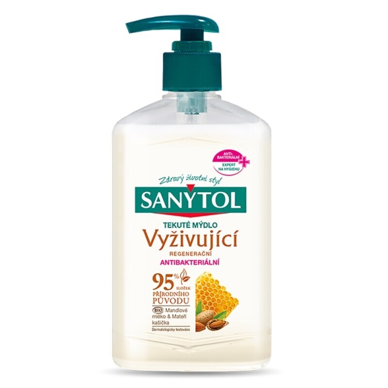 Sanytol 250ml Mýdlo tekuté Dezinfekce vyživující (12/krt)