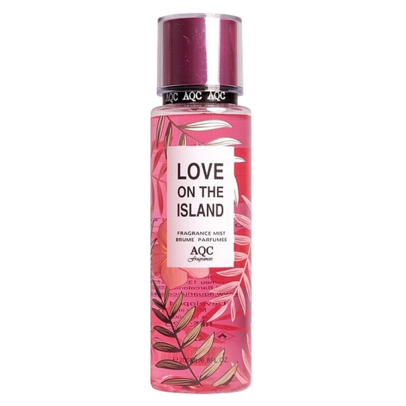AQC Body Mist 200ml Love on the Island (12/krt)