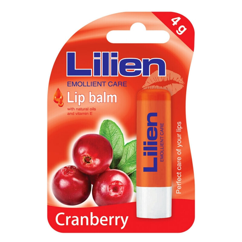 Lilien Balzám na rty 4g Cranberry
