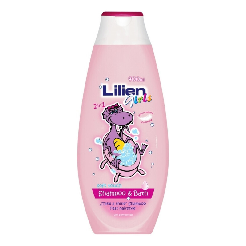 Lilien 400ml Šampon a pěna do koupele 2v1 Girls (12/krt)