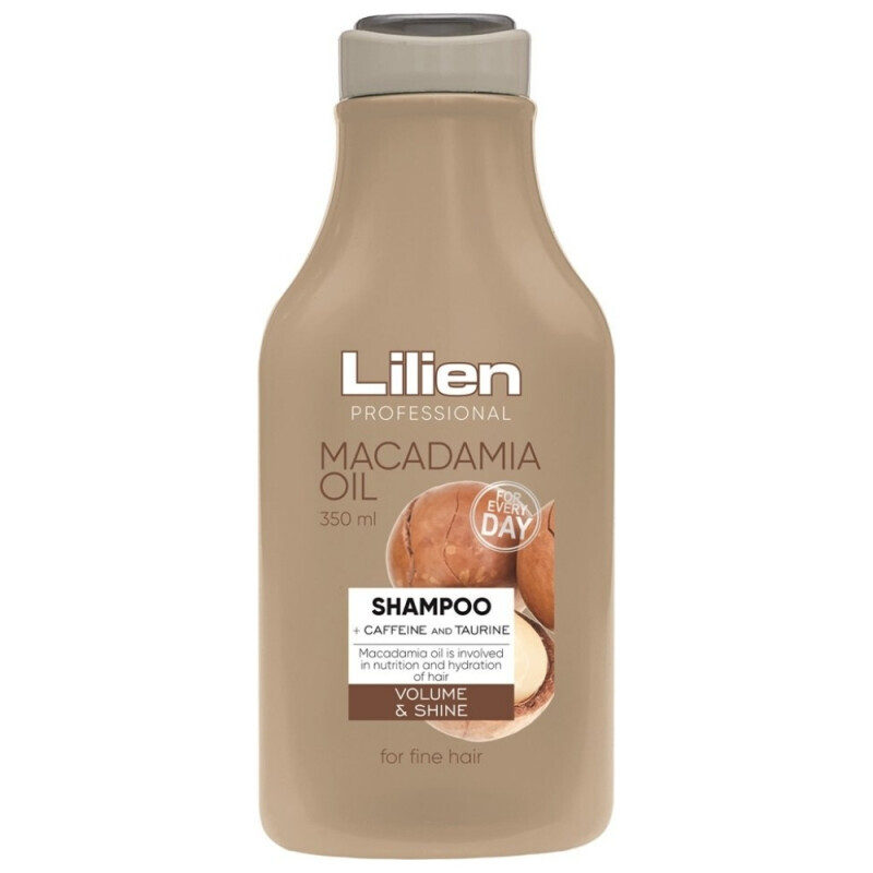 Lilien 350ml Šampon Jemné vlasy Makadamia (12/krt)