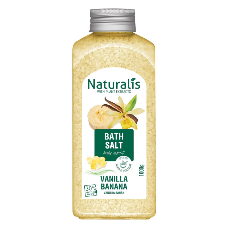 Naturalis 1kg Sůl do koupele Vanilla Banana (10/krt)
