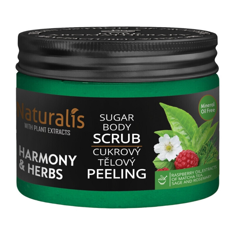 Naturalis 250g Tělový peeling Harmony&Herbs (12/krt)