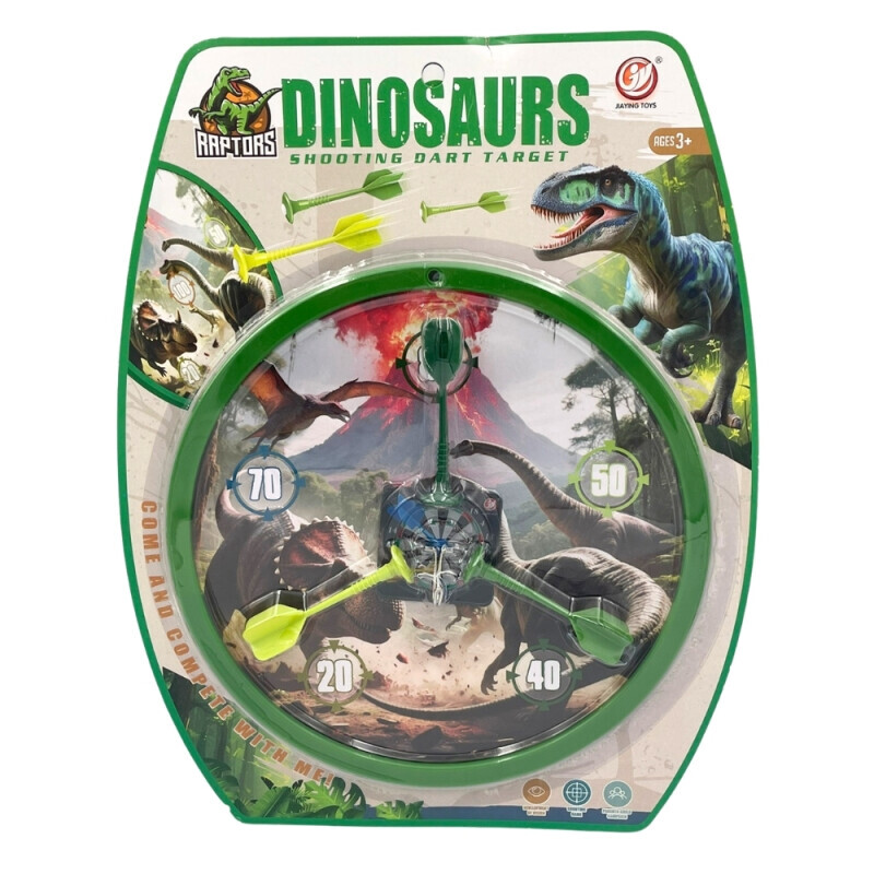 Sada terč s šipky 25.5cm Dinosaur（96/krt) 