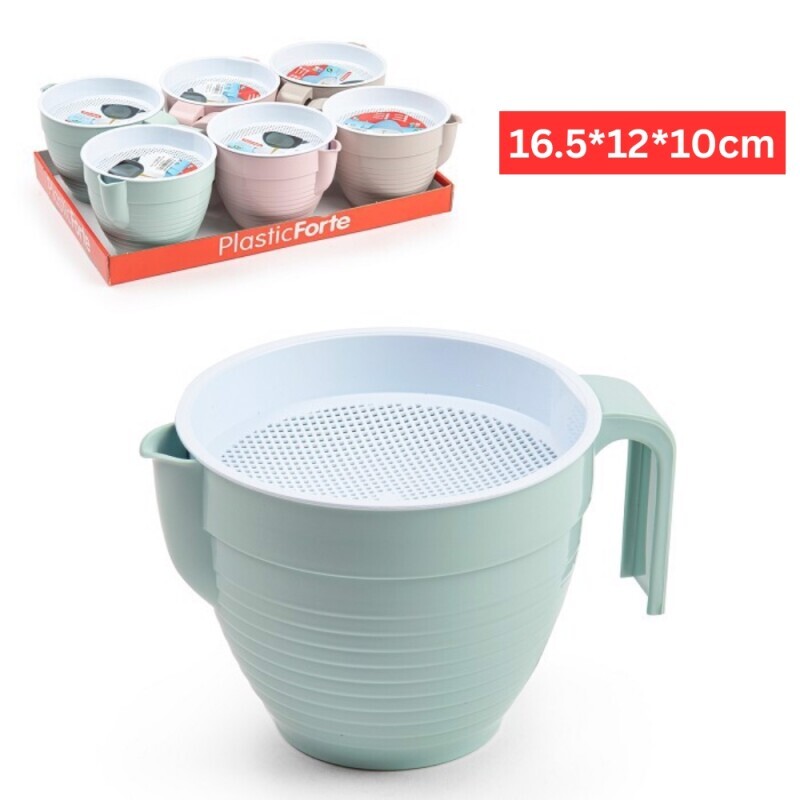 P.Forte Cedník s výlevka plast 16.5*12*10cm SURT VRM (6/krt)