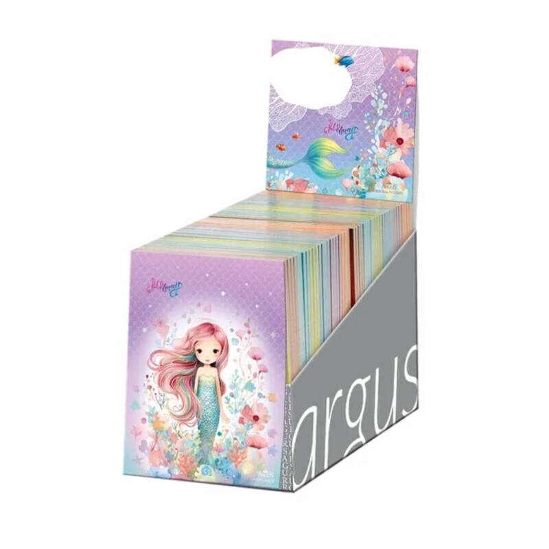 Argus Zápisník trhací 9*12cm Mermaid (48/bal)