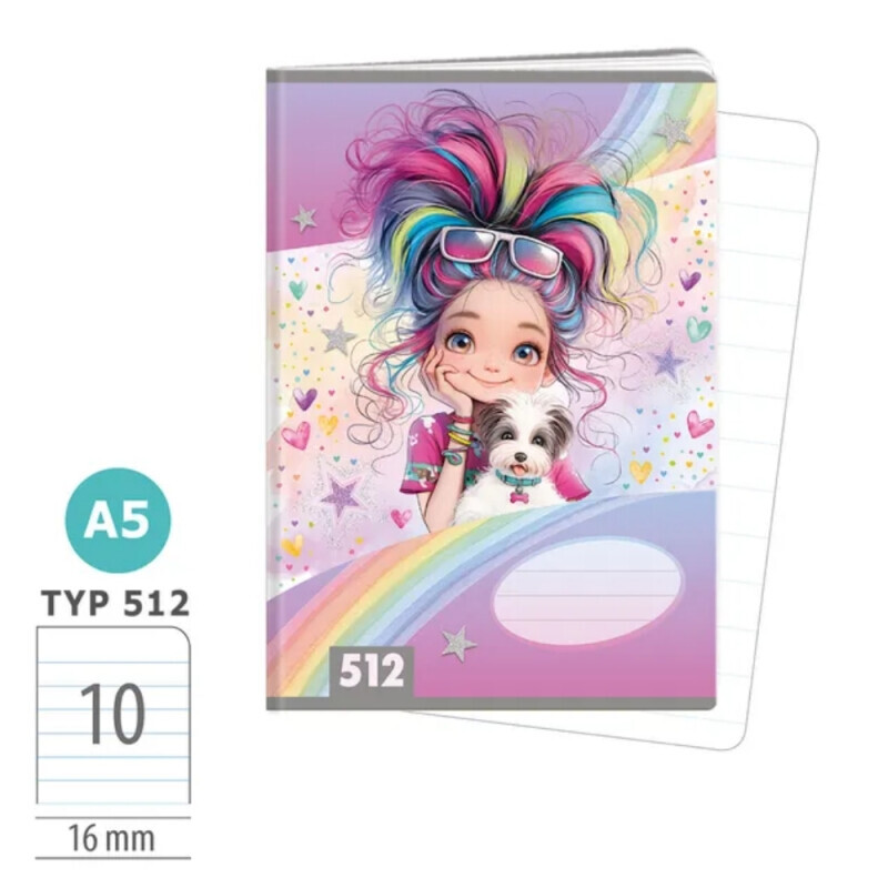 Argus Sešit A5/512 Rainbow Ella 1591-0426-1 (6/bal)