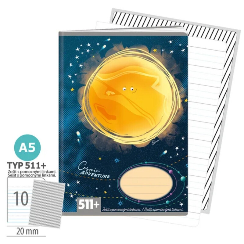 Argus Sešit A5/511 LC Cosmic Adventure (6/bal)
