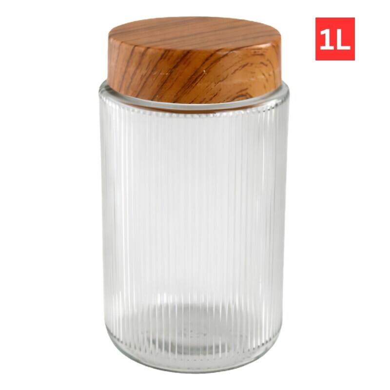 Dóza 1l Dřev víčko (12/krt)