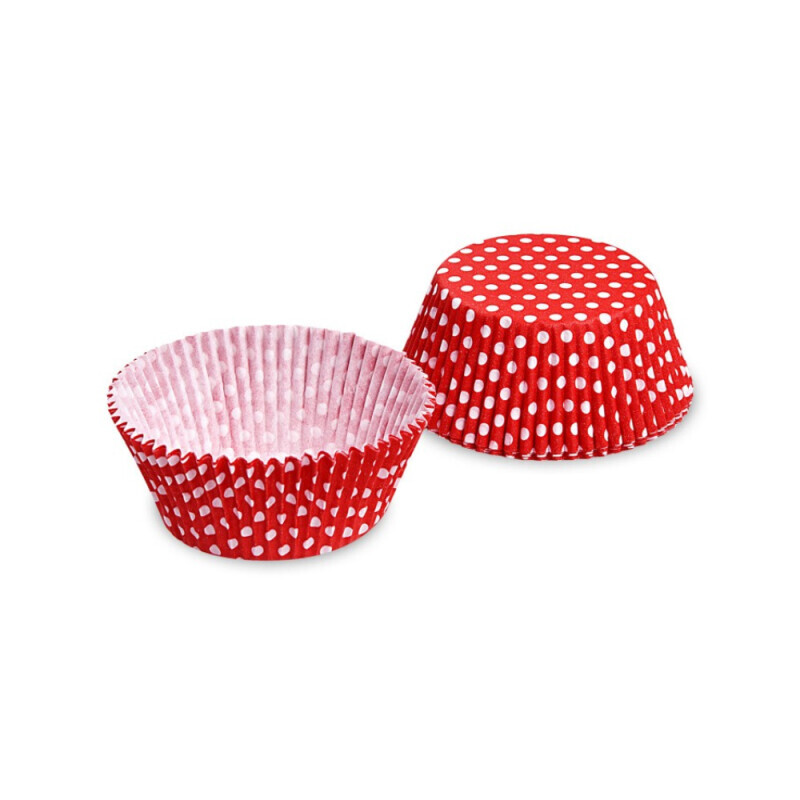 Cukrářské košíčky Červený puntík 5*3cm 40ks (50/krt)