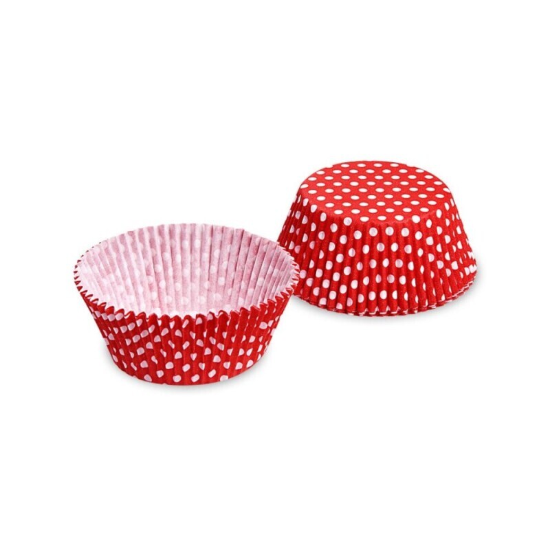 Cukrářské košíčky Červený puntík 5*3cm 40ks (50/krt)