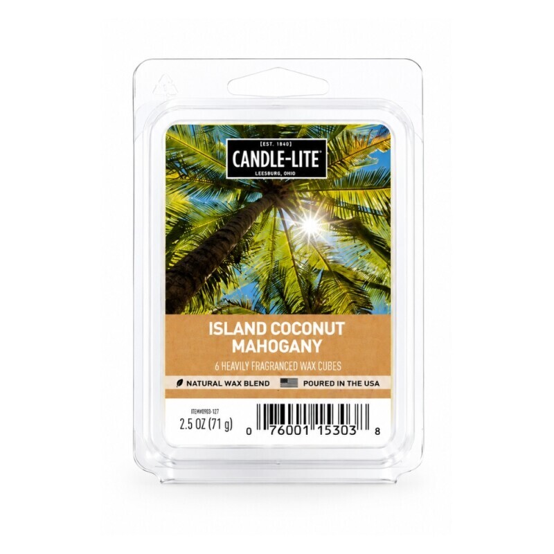 WM Main Wax melt 56g Island Coconut Mahogany (10/krt)