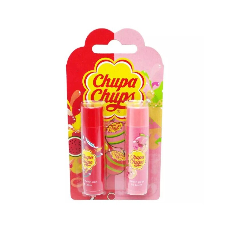 Chupa Chups Balzám na rty 2*4g N Watermelon&Peach (6/bal 72/krt)