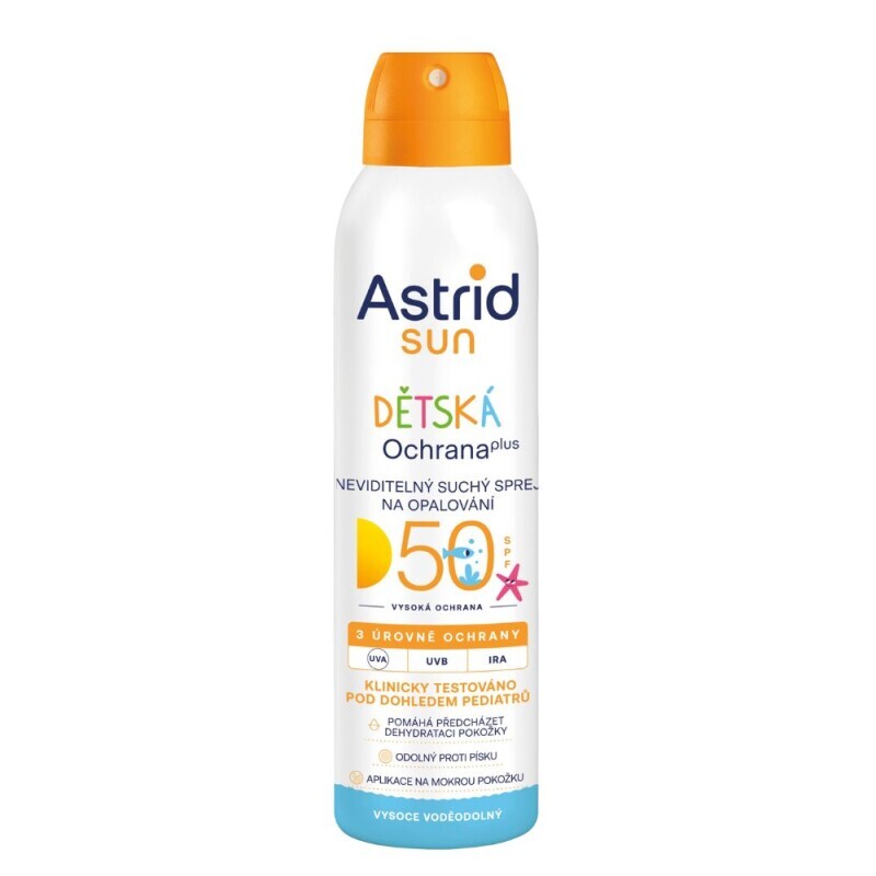 Astrid Sun 150ml Dětský transparentní sprej na opalování OF50 (12/krt)