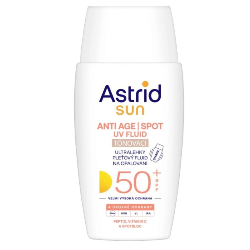 Astrid Sun 50ml tónovací pleťový fluid  OF50+(8/krt)