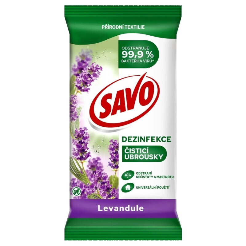 Savo Vlh.ubrousky 30ks Levandule (12/krt)