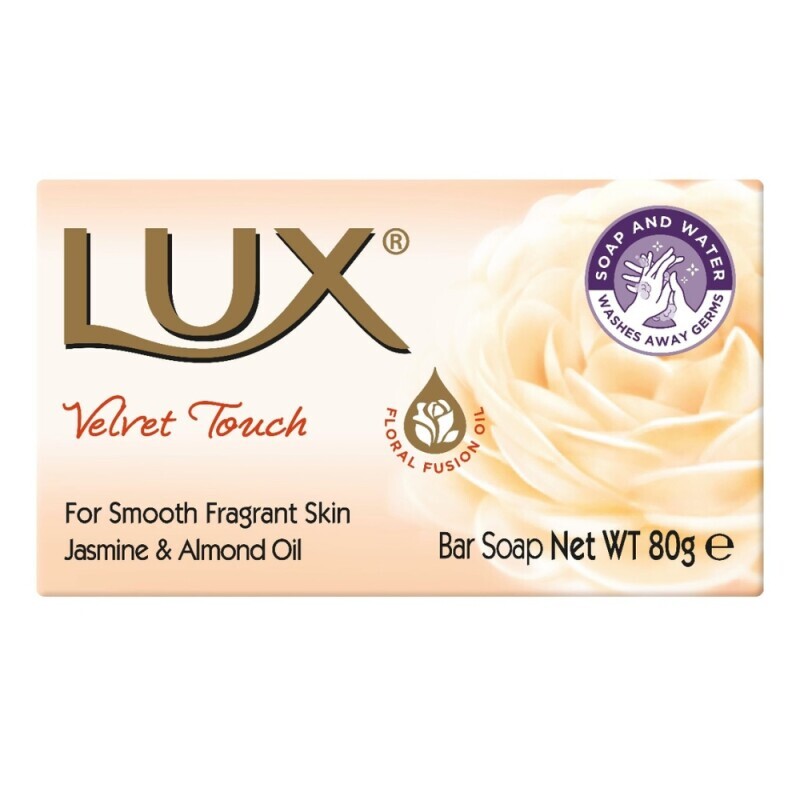 Lux 80g Mýdlo tuhé Velvet Touch Jasmine&Almond Oil (48/krt)