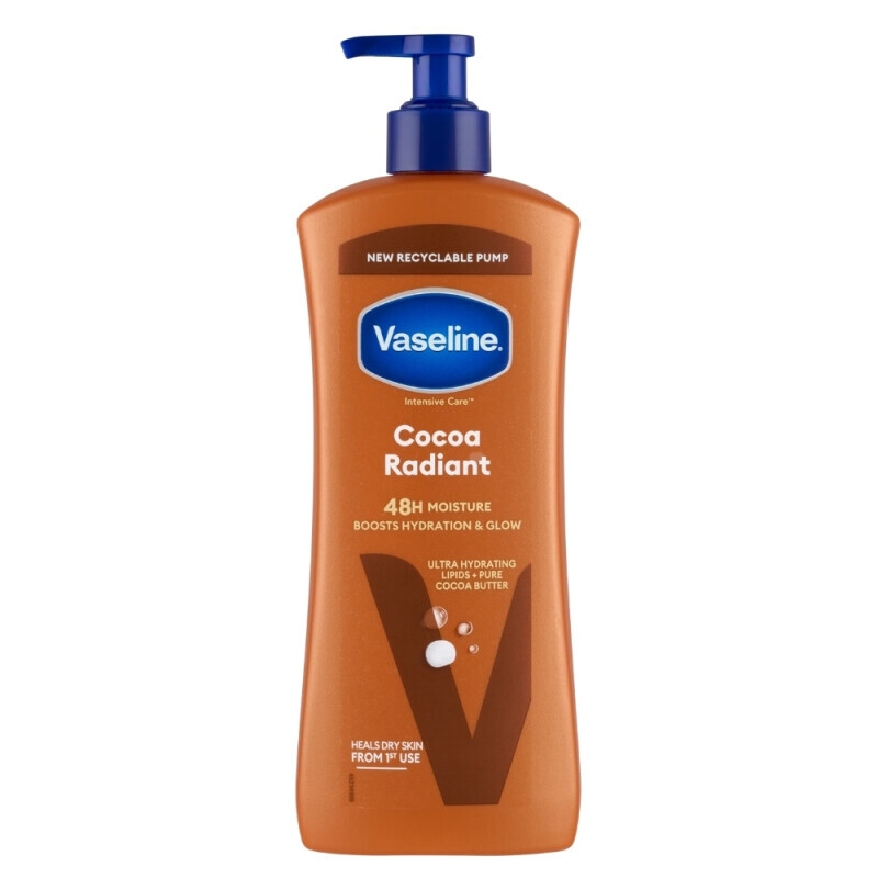 Vaseline 600ml Tělové mléko CZ Radiant pump (6/krt)