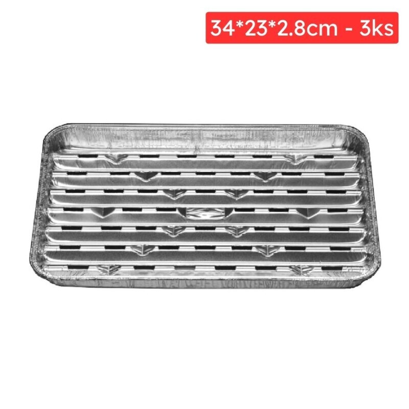 Alu tác na gril 34*23*2.8cm/3ks (24/krt)