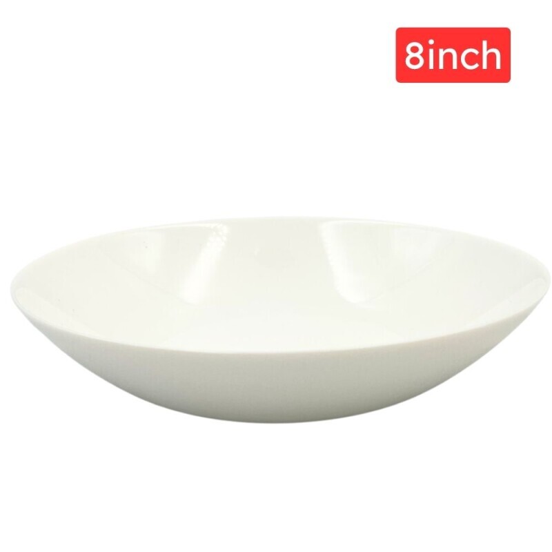 Talíř bílý 8" (6/bal 48/krt)