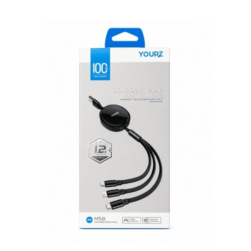 Nabijecí kabel 3v1 (100/krt)