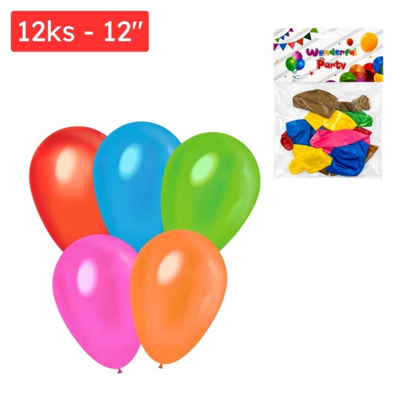 Balónky 12ks/12" (12/bal 1200/krt)