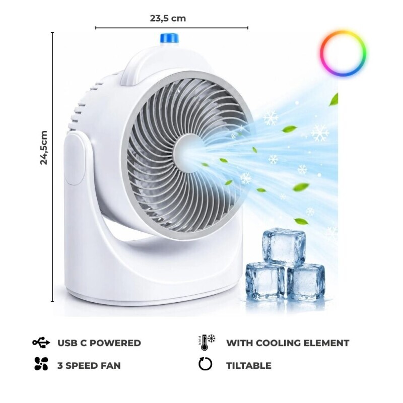 Stolní ventilátor na USB (6/krt)