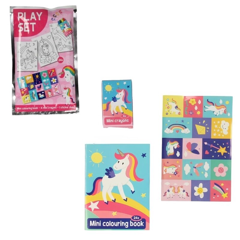 Toi-Toys Omalovánky s samolepky Unicorn (36/bal 72/krt)