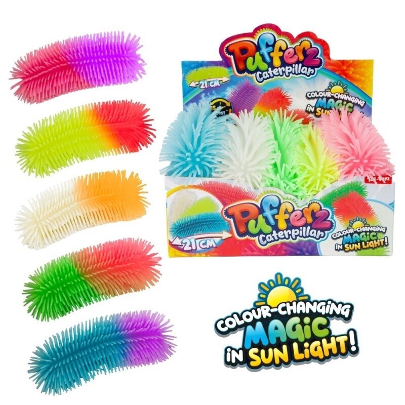 PUFFERZ Housenka 21cm Mění barvy 5ass(10 / 20/krt)