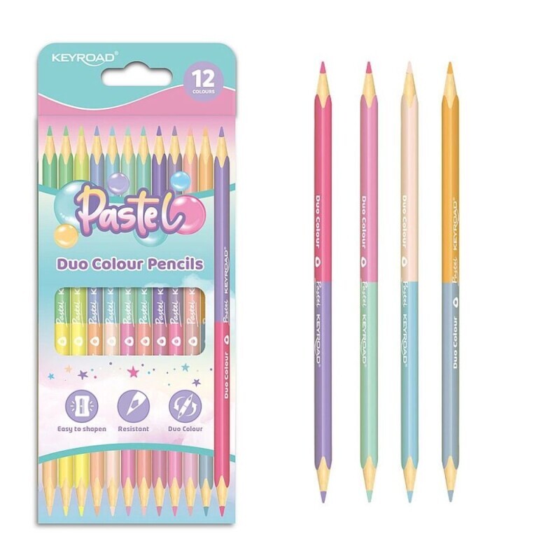 Keyboard Pastelky 12ks Duo Pastel (12/bal 144/krt)