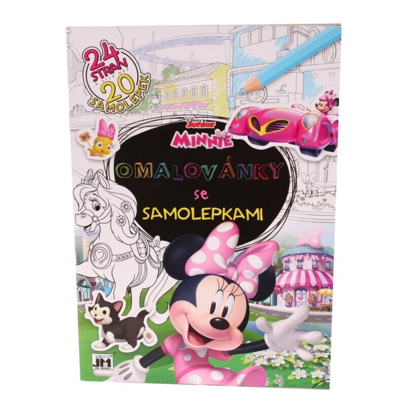 Omalovánky A4 se samolepkami Minnie
