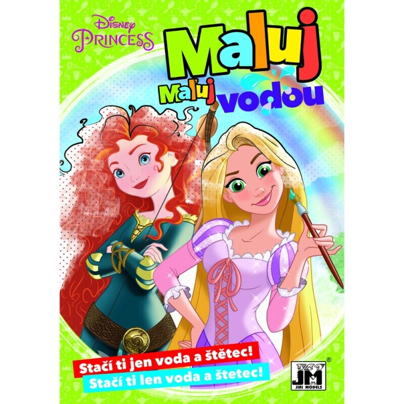 Maluj vodou A5 Disney Princezny