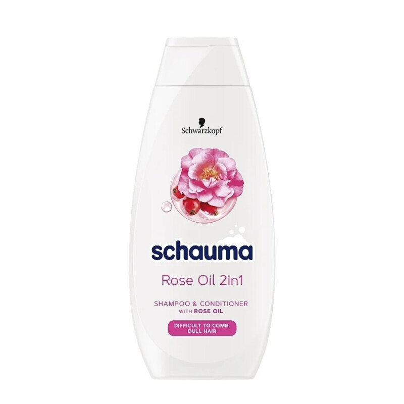 Schauma 400ml Šampon CZ F Rose Oil 2in1 Silk Comb (5/bal 20/krt)