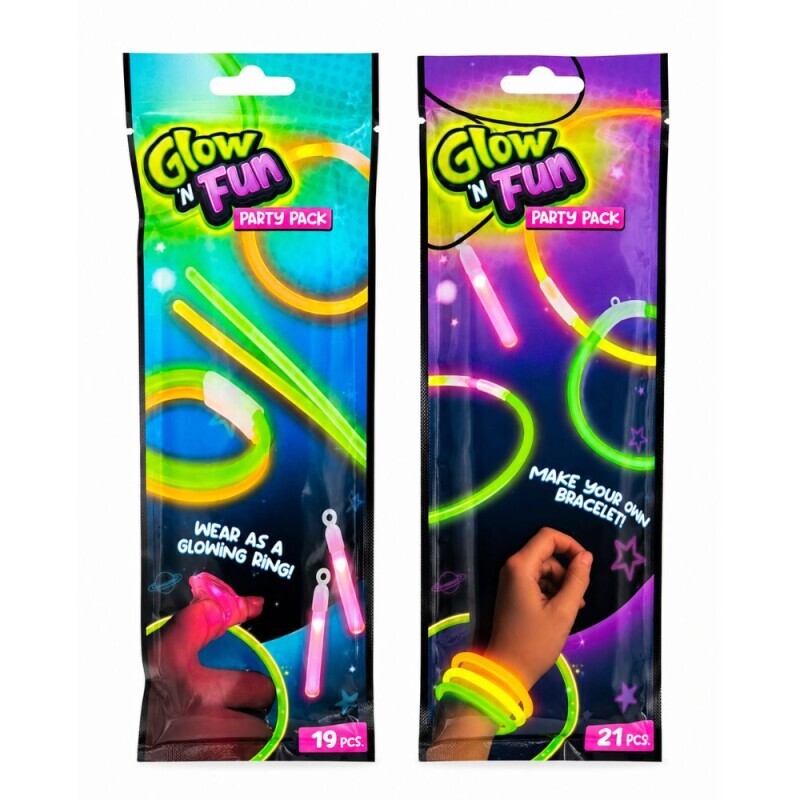 Toi-Toys Glow N Fun Fluorescenční tyčinky 20cm 20ks 3ass(24/krt)