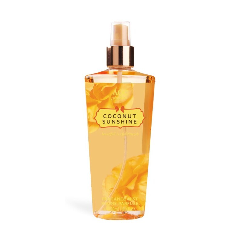 AQC Body Mist 250ml Coconut Sunshine (12/krt)
