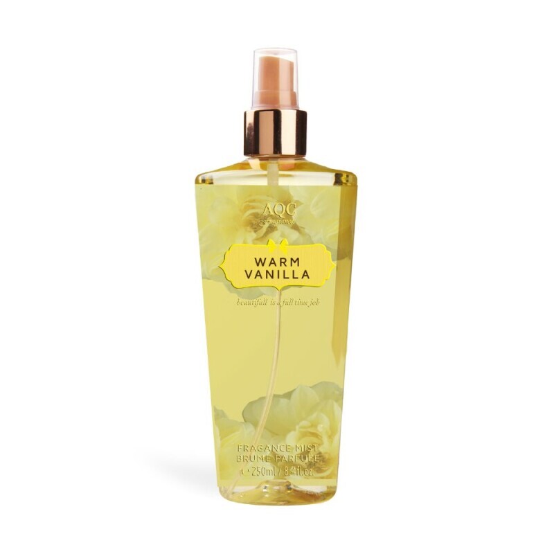 AQC Body Mist 250ml Warm Vanilla (12/krt)